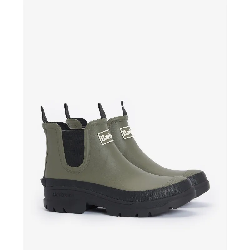 Barbour Nimbus Ladies Chelsea Wellington Boot - Olive/Black