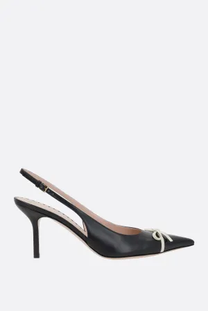 Bepoiny Slingbacks In Smooth Leather