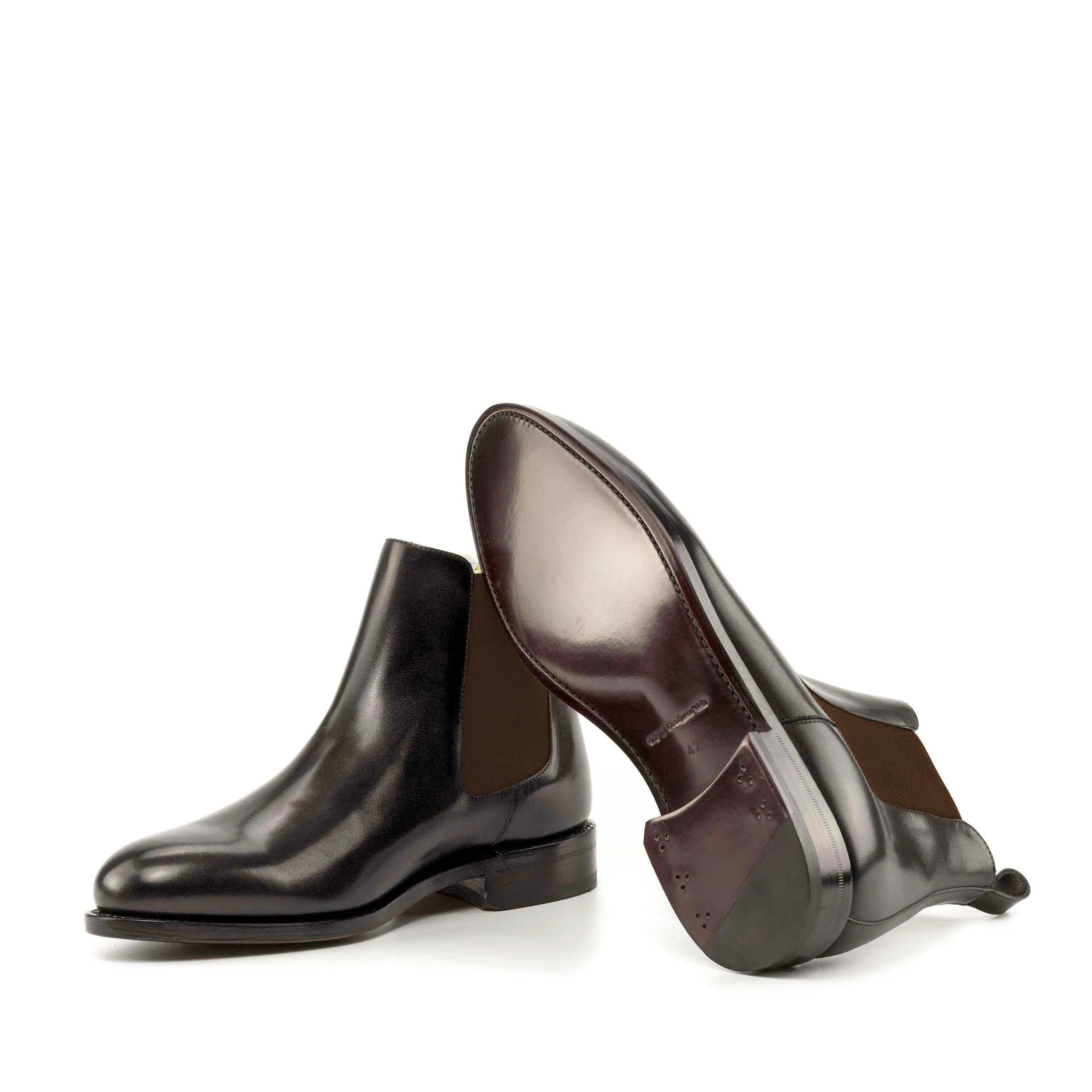 Black Box Calf Leather Chelsea Boot
