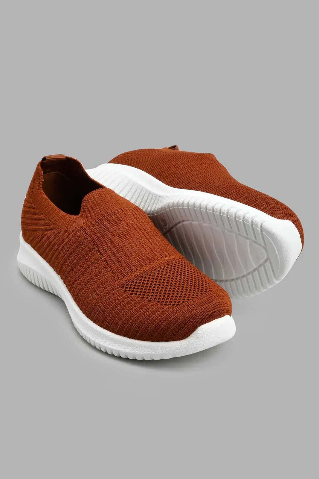 Brown Slip On Sneaker