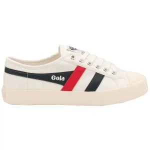 Coaster Sneaker (Off White   Navy   Red)