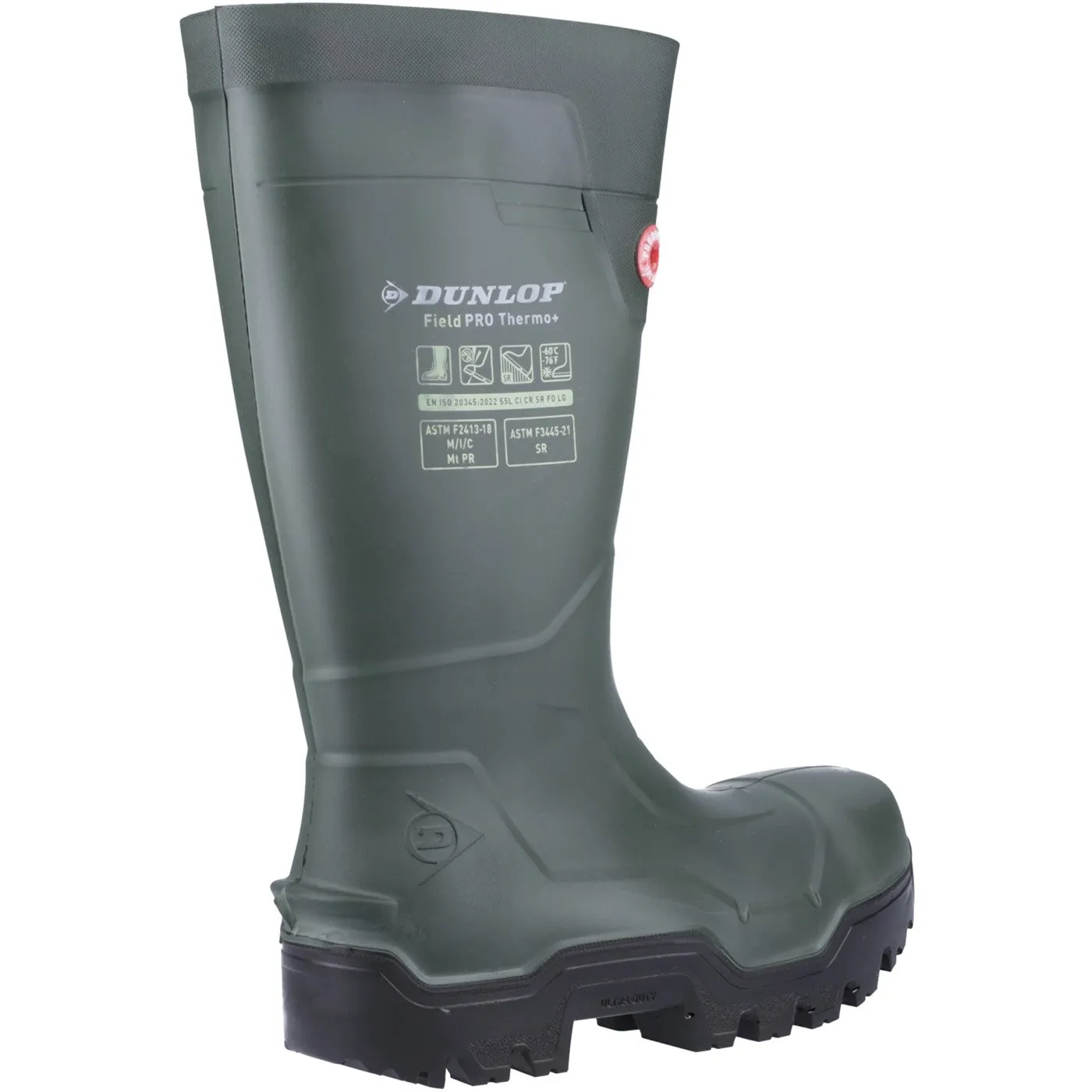 Dunlop FIELDPRO THERMO  Safety Wellington S5L Green