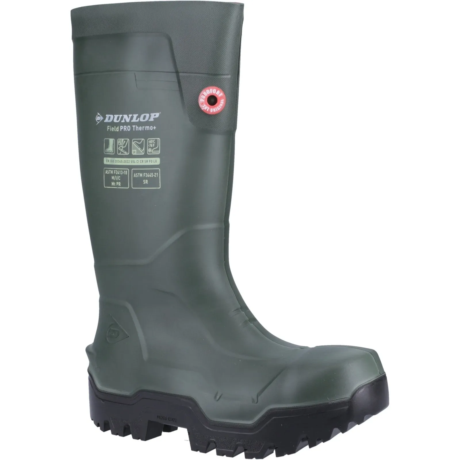 Dunlop FIELDPRO THERMO  Safety Wellington S5L Green