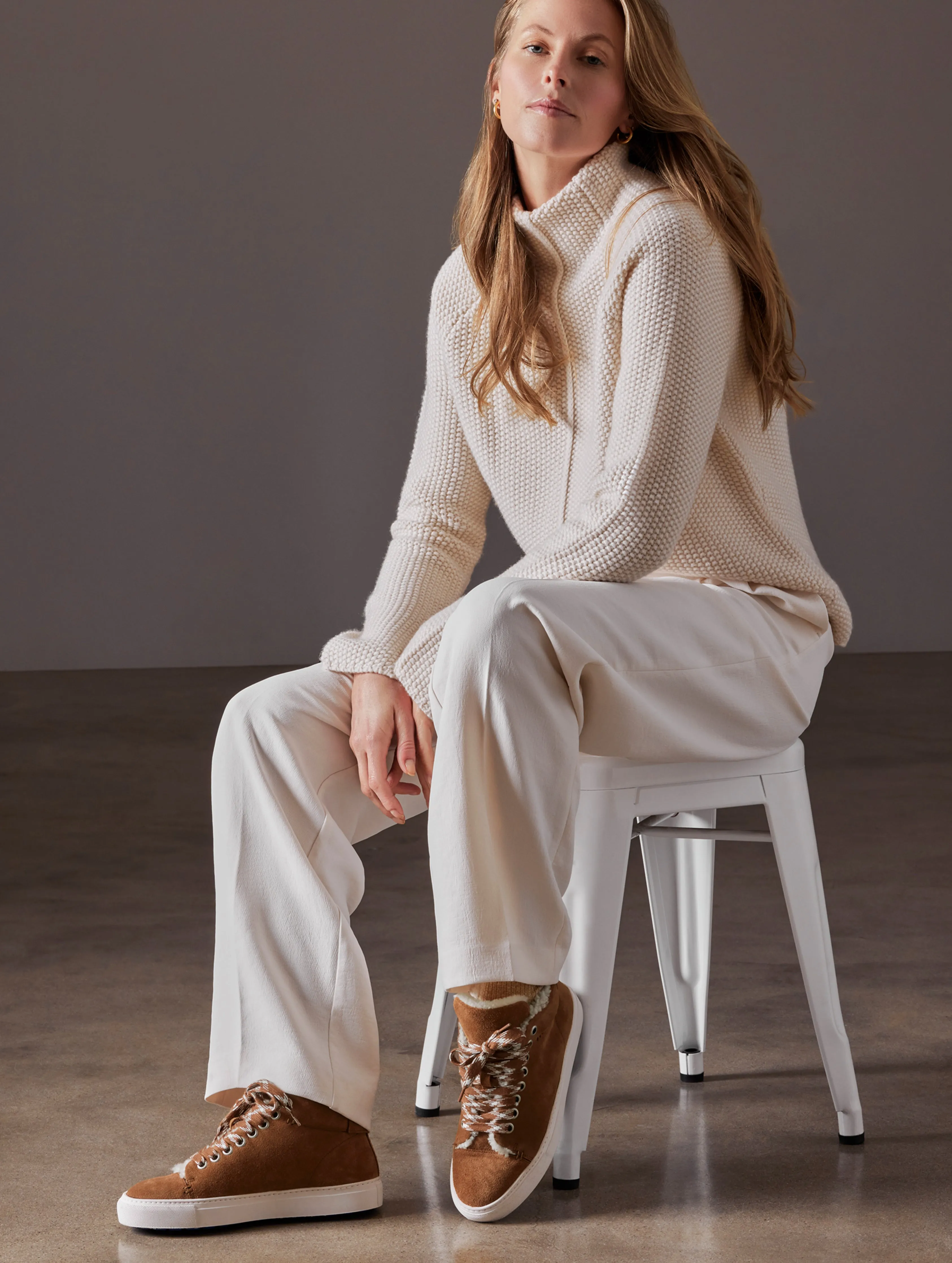 Durham Sneaker with Shearling - Canyon Tan