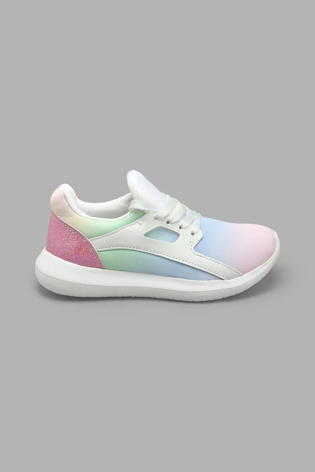 Multicolour Shoe Lace-Up Sneaker