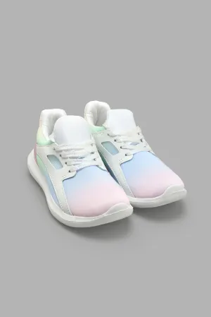 Multicolour Shoe Lace-Up Sneaker