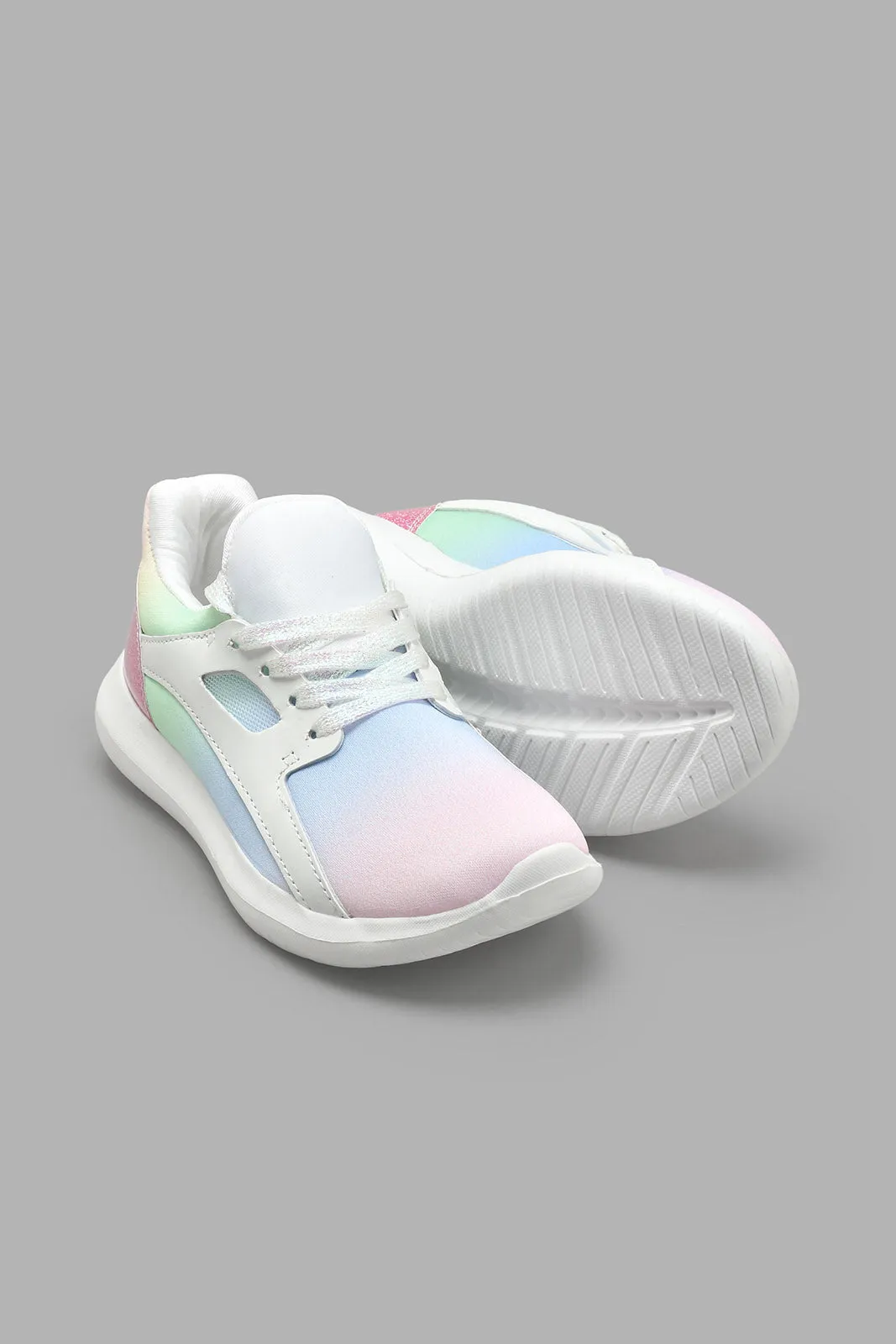 Multicolour Shoe Lace-Up Sneaker