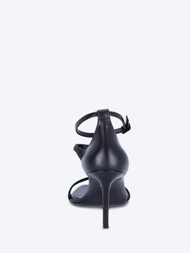 Smooth calfskin honey sandals