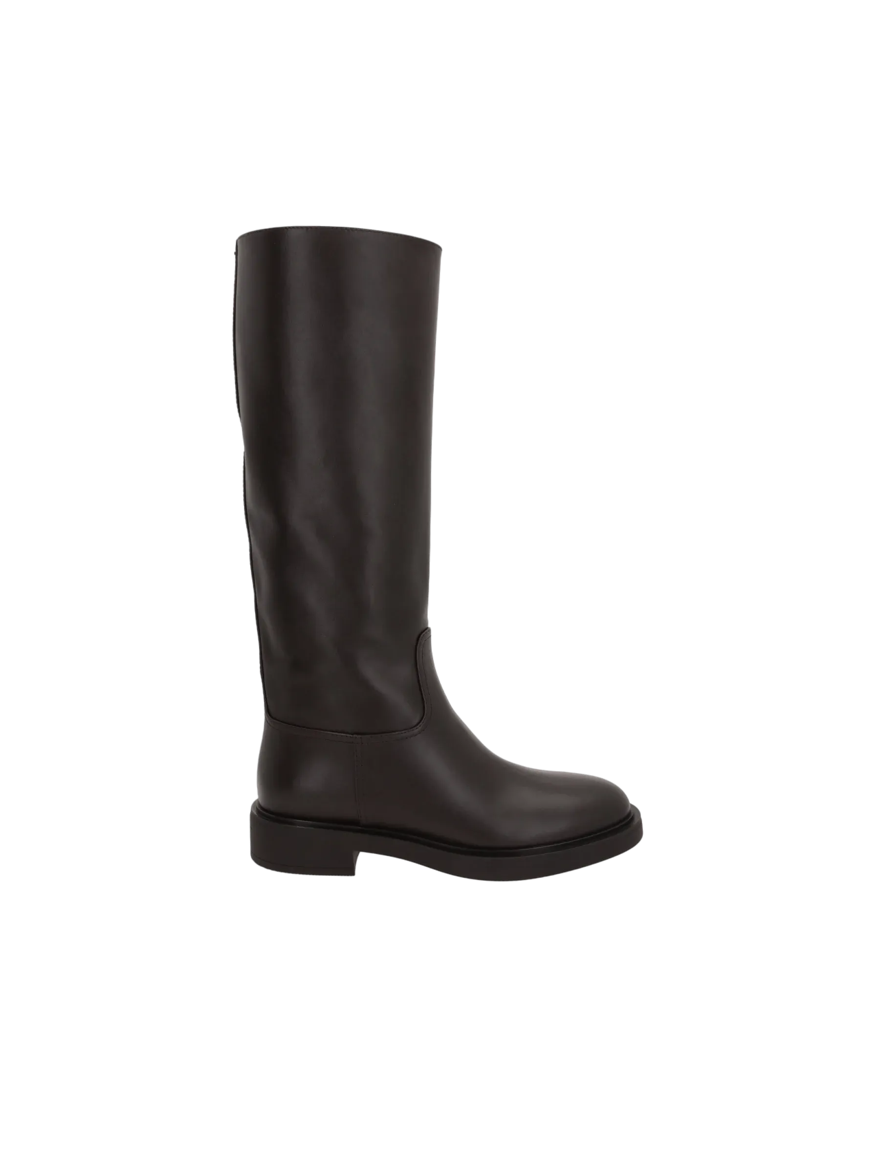 Smooth Leather Pull-on Boots