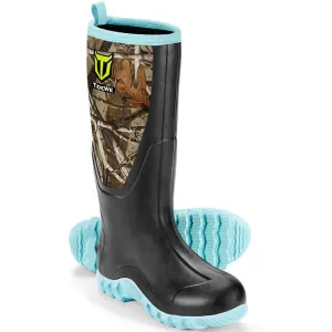 TideWe® Rubber Boots for Women with Steel Shank Neoprene Outdoor Hunting Boots