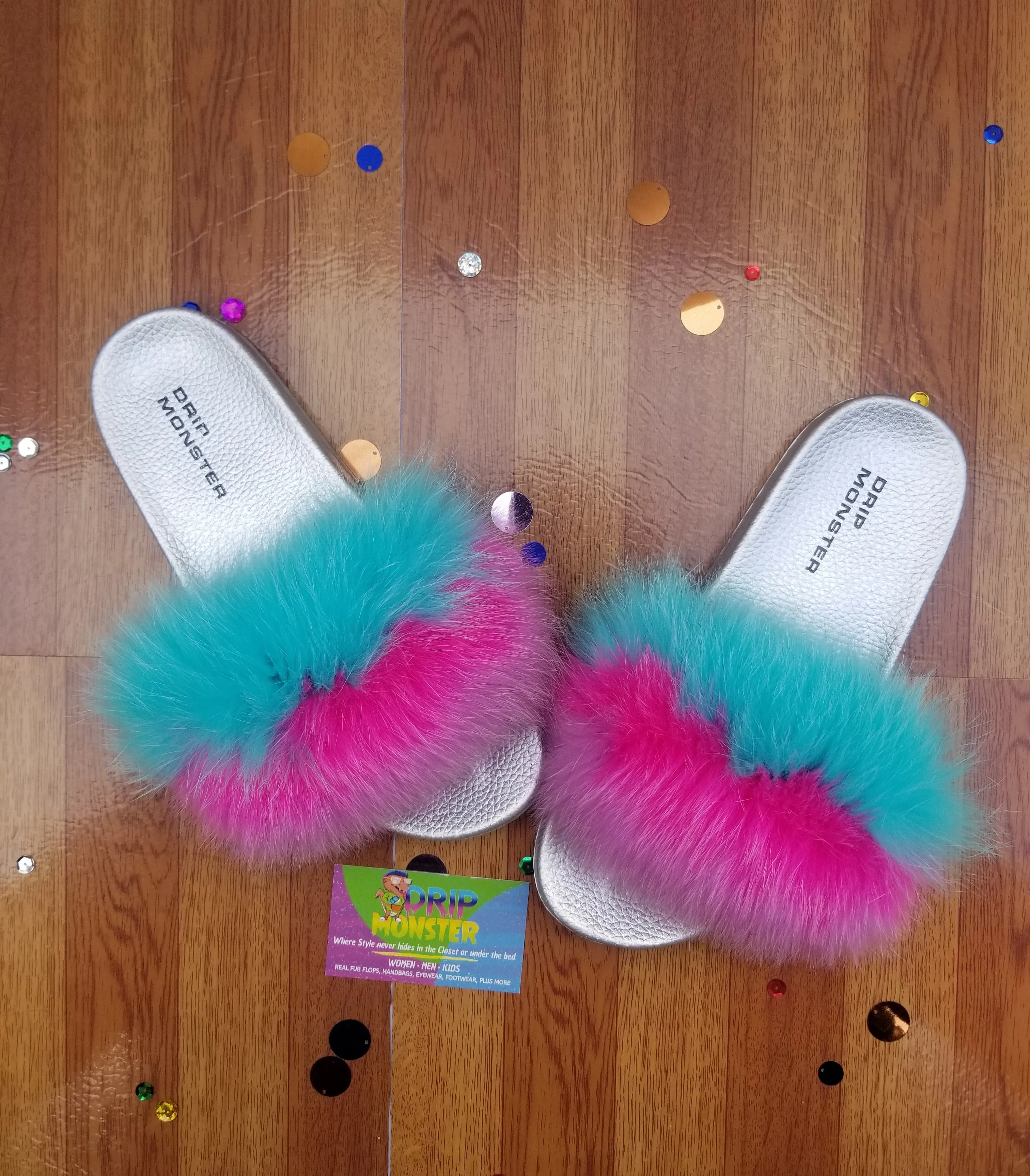 “Twirl n Party” Women's Cozy Fur Slippers