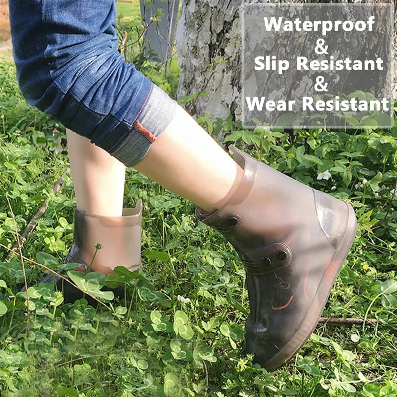 Waterproof Rain Boot Shoe Cover Thick Reusable Overshoes